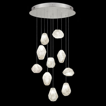 22-Inch Clear Quartz Glass Pendant Light