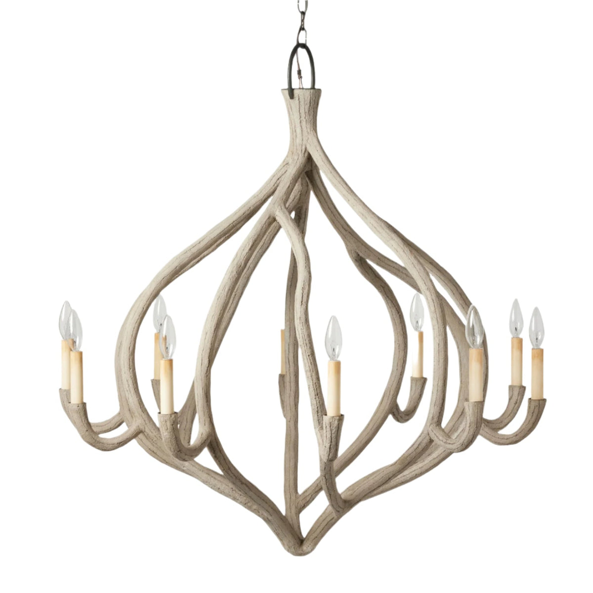 38-Inch Grey or White Chandelier / Gray