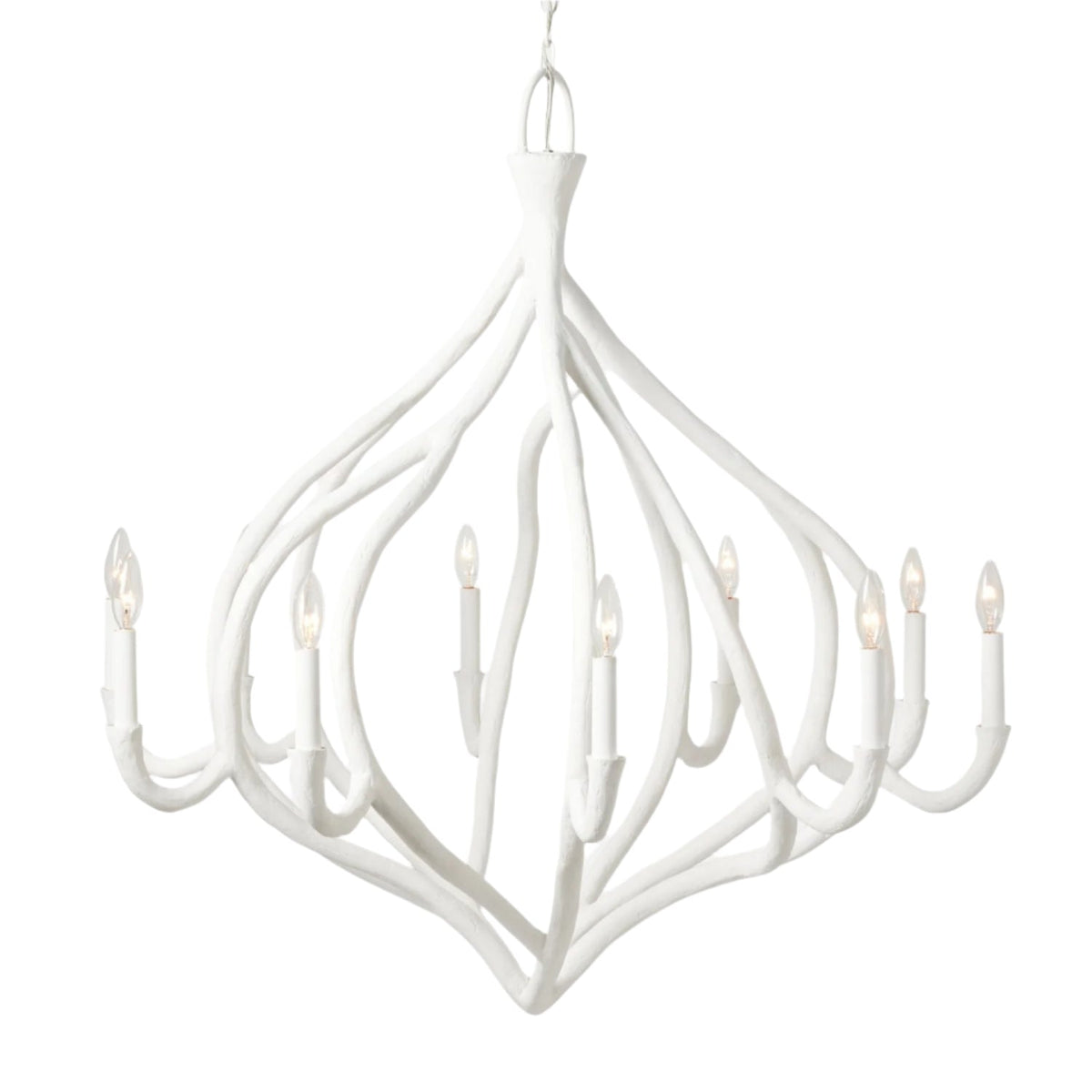 38-Inch Grey or White Chandelier