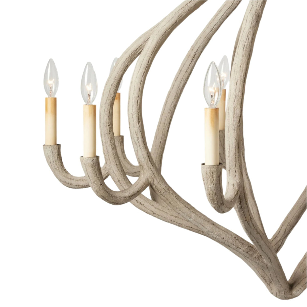 38-Inch Grey or White Chandelier