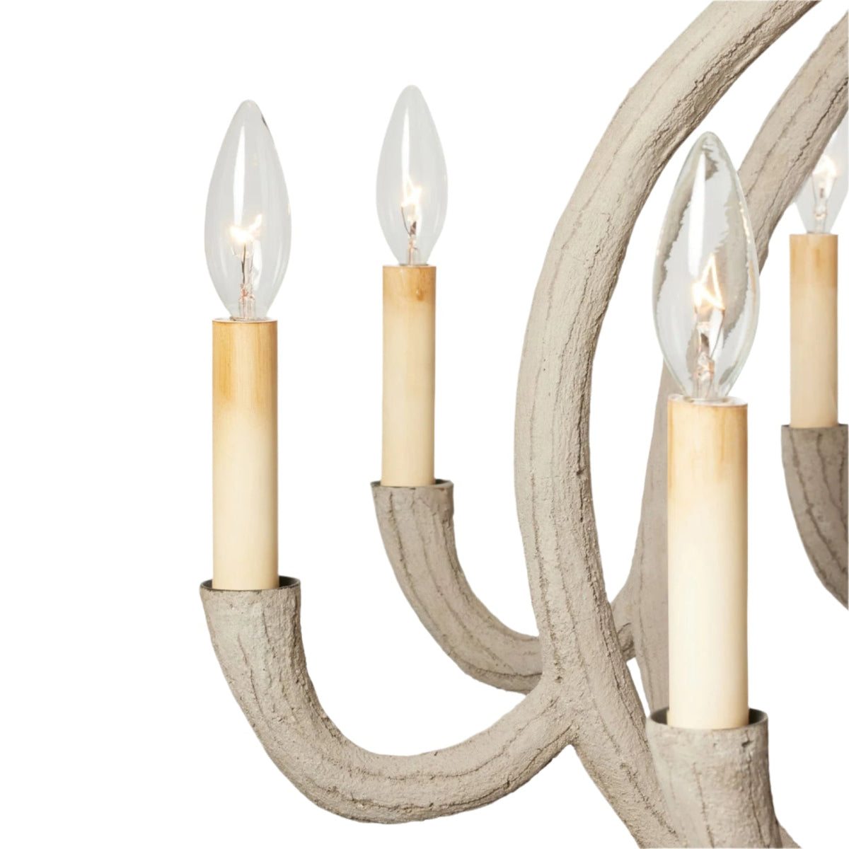 38-Inch Grey or White Chandelier