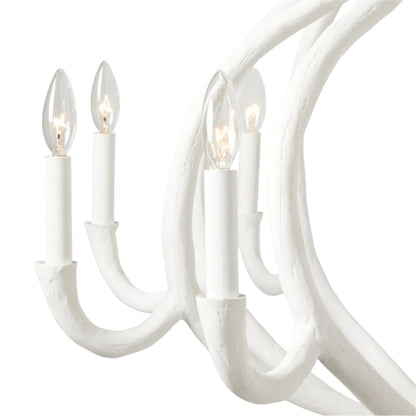 38-Inch Grey or White Chandelier