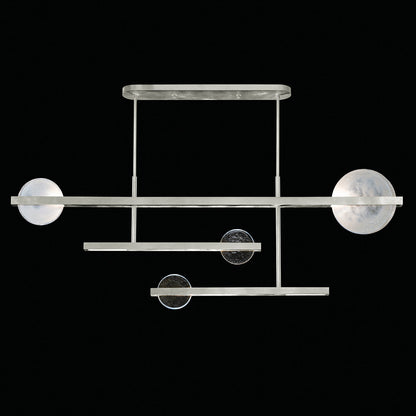 66.5-Inch Sculptural Glass Linear Pendant