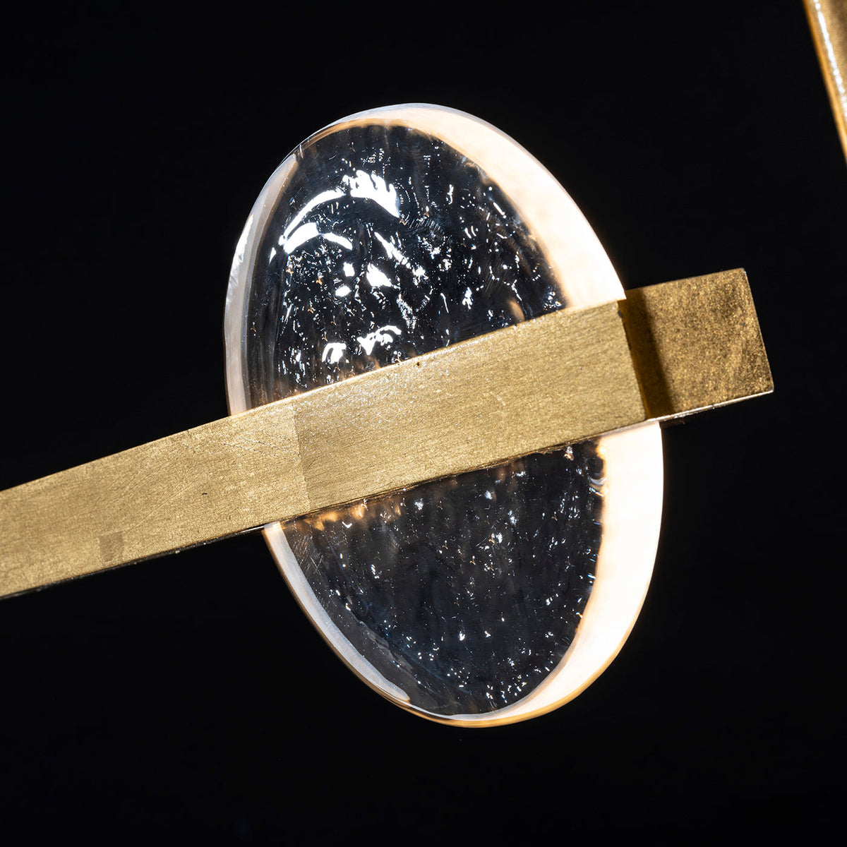 66.5-Inch Sculptural Glass Linear Pendant