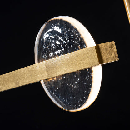 66.5-Inch Sculptural Glass Linear Pendant