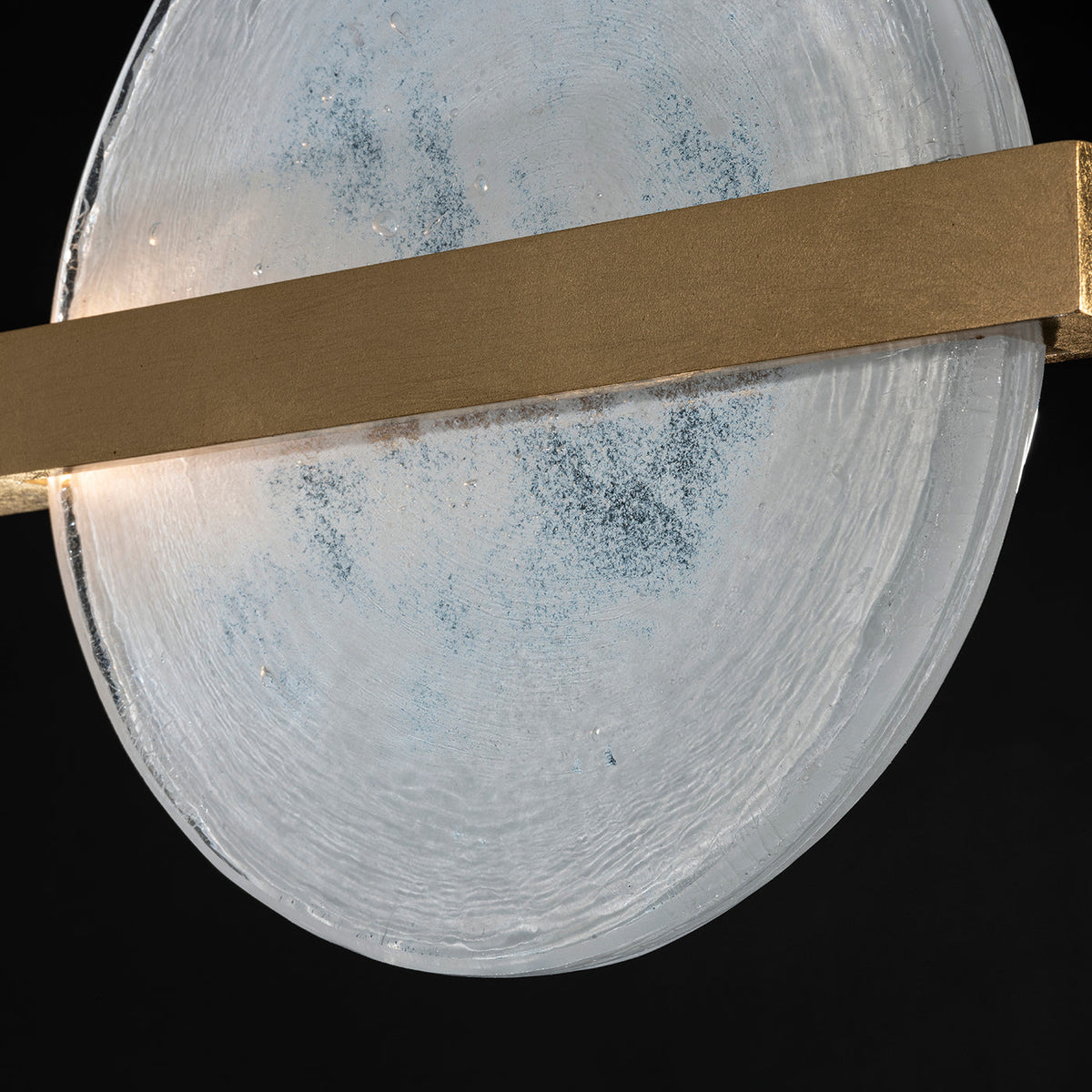 66.5-Inch Sculptural Glass Linear Pendant