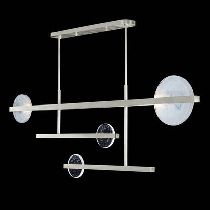 66.5-Inch Sculptural Glass Linear Pendant