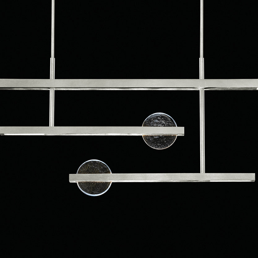 66.5-Inch Sculptural Glass Linear Pendant