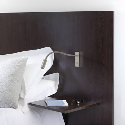 Adjustable Gooseneck LED Reading Wall Light / W 13.8″ x H 4.7″ Set of 2 / Black / Warm Light