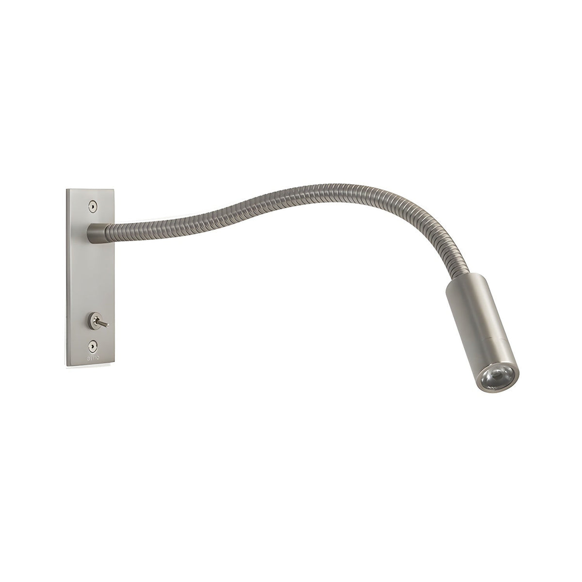 Adjustable Gooseneck LED Reading Wall Light / W 13.8″ x H 4.7″ Set of 2 / Sand Nickel / Warm Light
