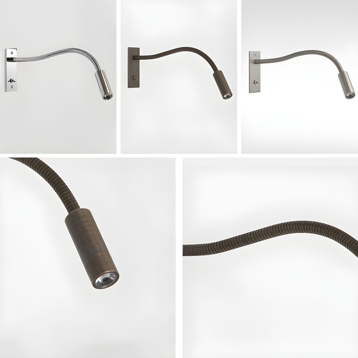 Adjustable Gooseneck LED Reading Wall Light