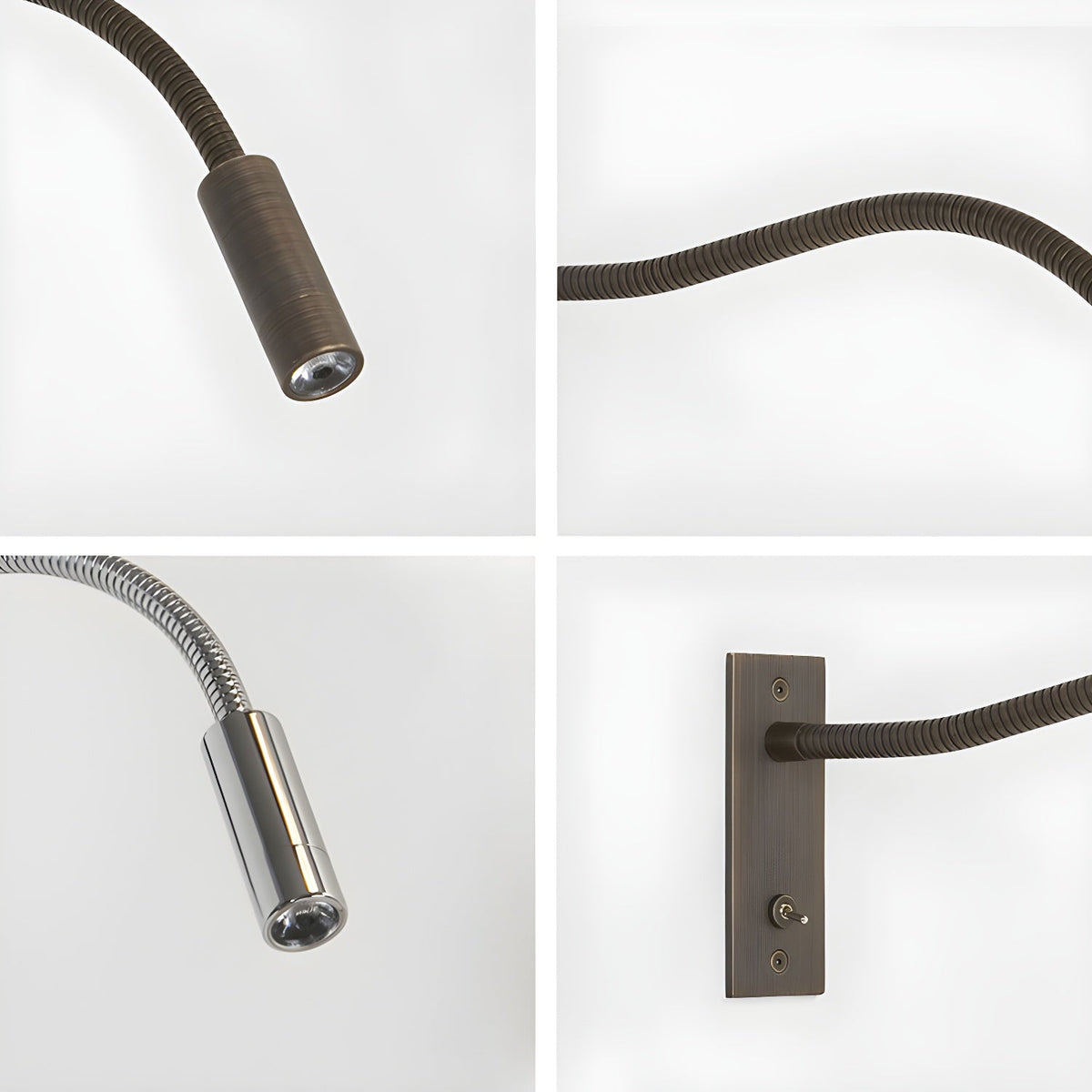 Adjustable Gooseneck LED Reading Wall Light