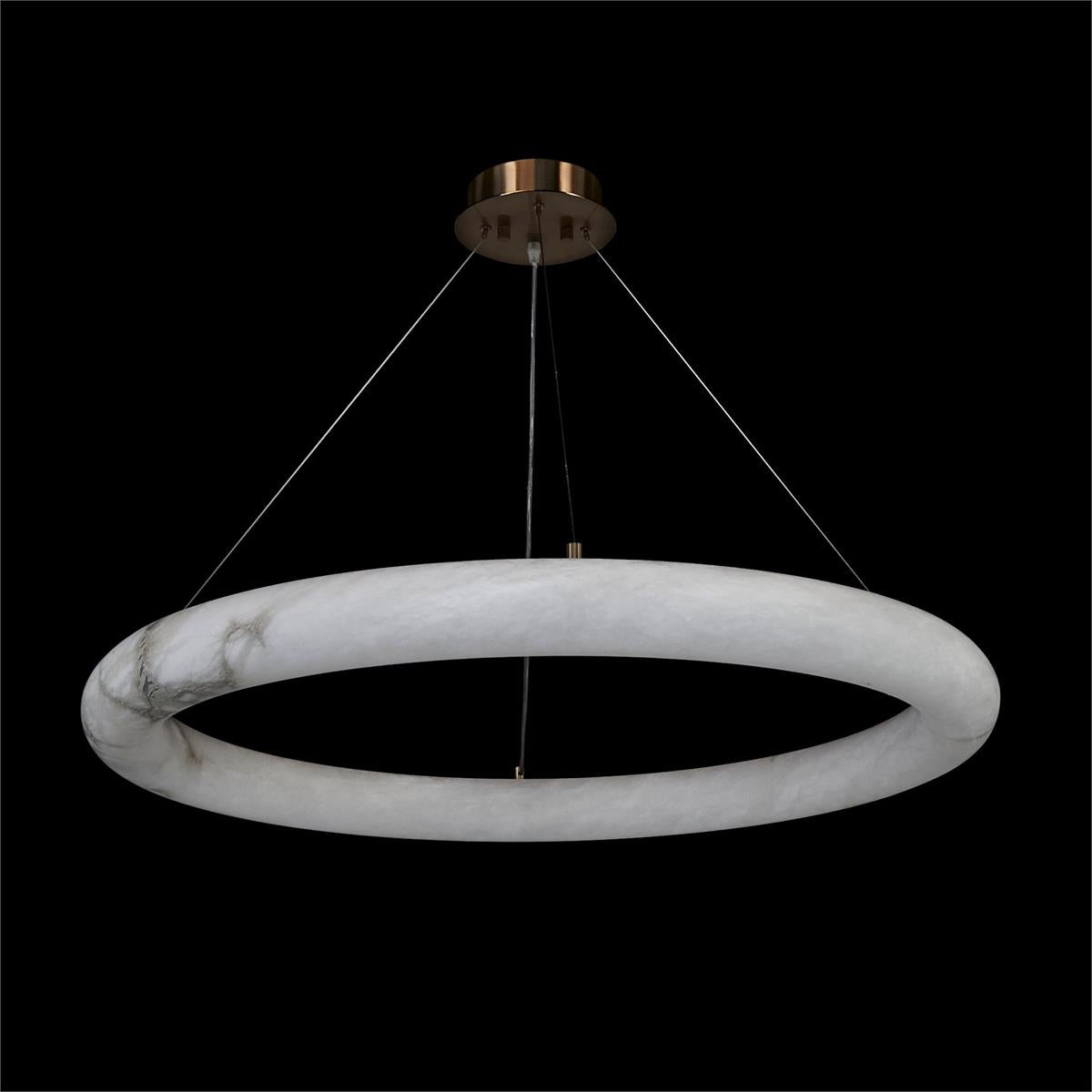 Alabaster Halo LED Pendant Light
