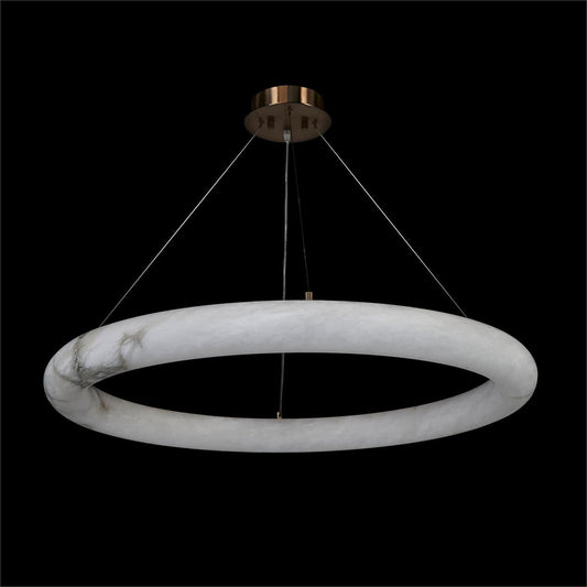 Alabaster Halo LED Pendant Light