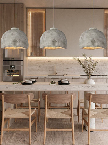 Coarse Pottery Resin Pendant Light