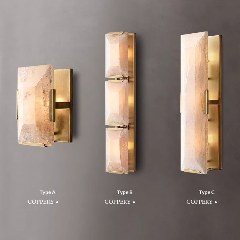 Compact Marble Modern Wall Light
