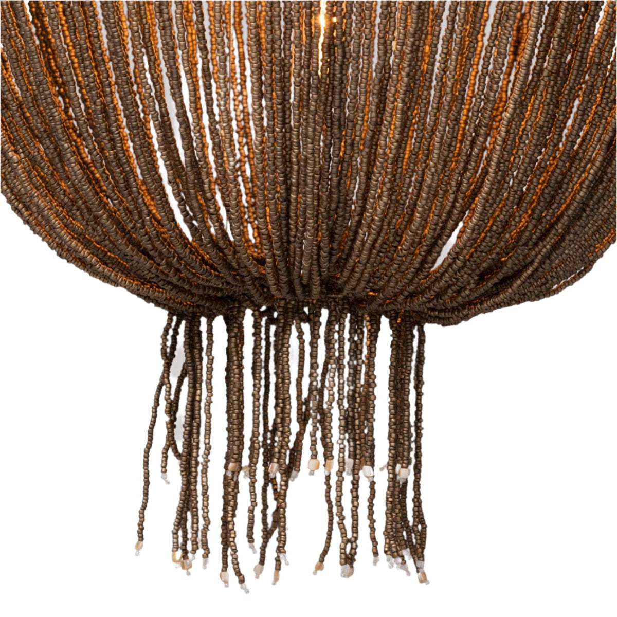Five-Light Mixed-Finish Decorative Chandelier