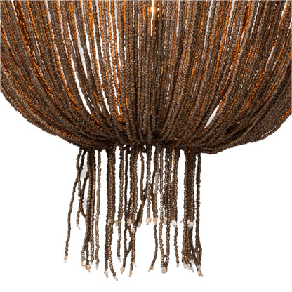 Five-Light Mixed-Finish Decorative Chandelier