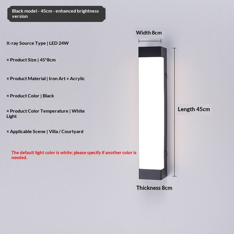 IP55 Long Outdoor LED Wall Light