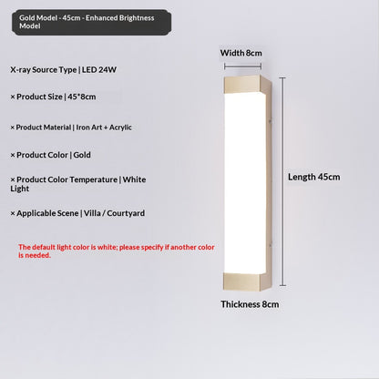 IP55 Long Outdoor LED Wall Light