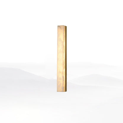 Linear Alabaster Brass LED Wall Light