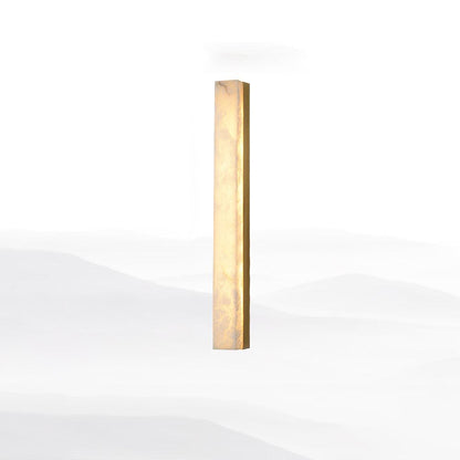 Linear Alabaster Brass LED Wall Light