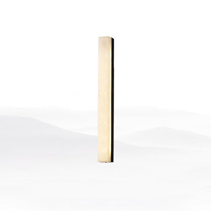 Linear Alabaster Brass LED Wall Light