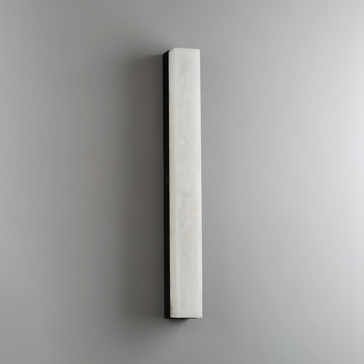 Linear Alabaster Brass LED Wall Light / ∅ 2.4″ x H 31.5″ / Dia 6cm x H 80cm Set of 2 / Black & White / Warm Light