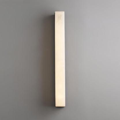 Linear Alabaster Brass LED Wall Light / ∅ 2.4″ x H 31.5″ / Dia 6cm x H 80cm Set of 2 / Black & White / Cool Light