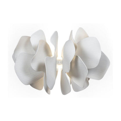 Porcelain Petal Gold Accent Wall Light