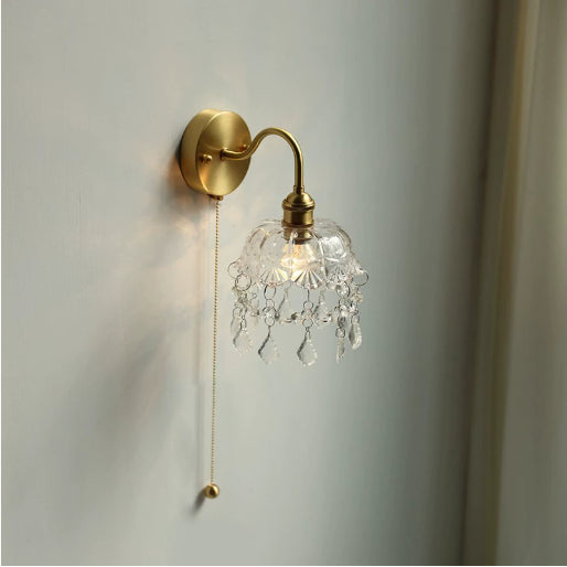 Pumpkin Glass Compact Wall Light / Brass Edison 4W / Type D